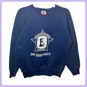 Vintage Navy Blue Chicago P.D. Explorers Pullover Sweater